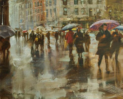 Orchestra of Umbrellas by Michele Byrne